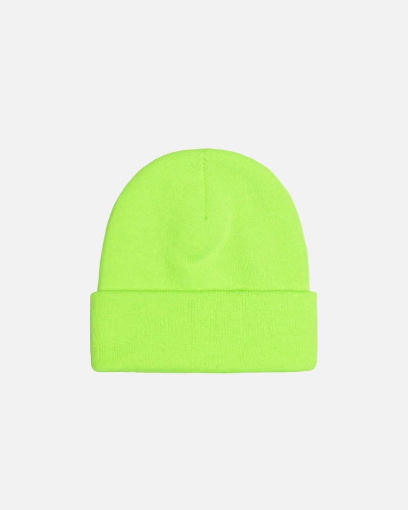 Bonnet Stüssy Cuff Beanie Stock Vert | HR57-R6-WY