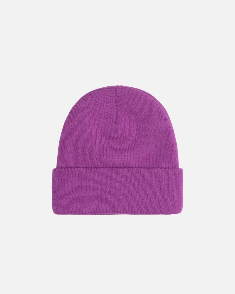 Bonnet Stüssy Cuff Beanie Stock Violet | KF60-Z4-YT