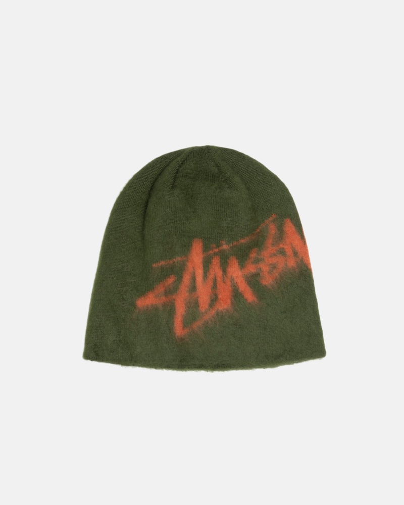 Bonnet Stüssy Skullcap Brushed Out Stock Vert Olive | BQ16-G5-IF