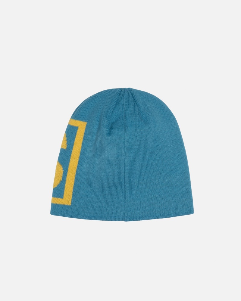 Bonnet Stüssy Skullcap SS Link Aqua | CL18-T8-MA