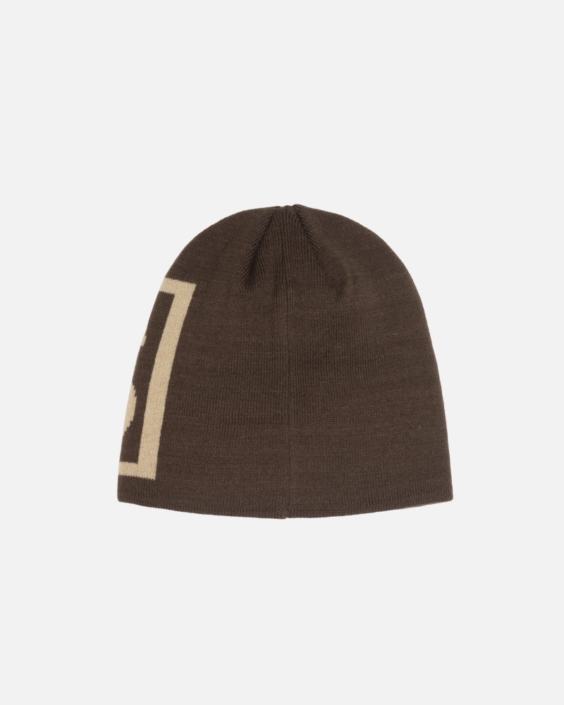 Bonnet Stüssy Skullcap SS Link Marron | PU23-Y4-AM