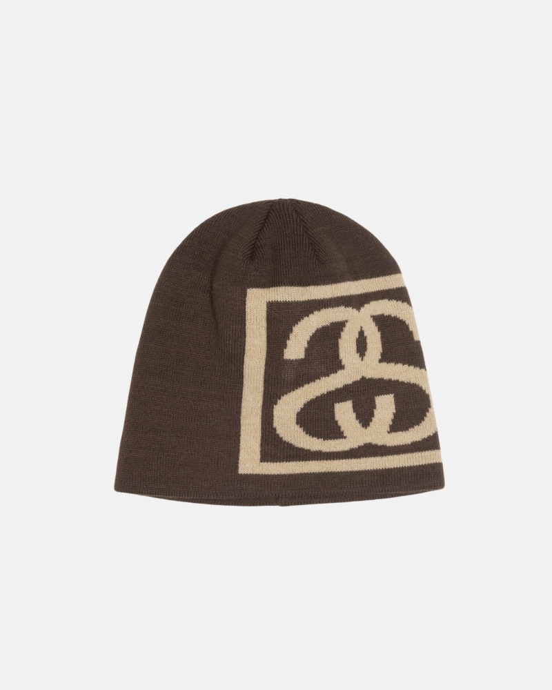 Bonnet Stüssy Skullcap SS Link Marron | PU23-Y4-AM