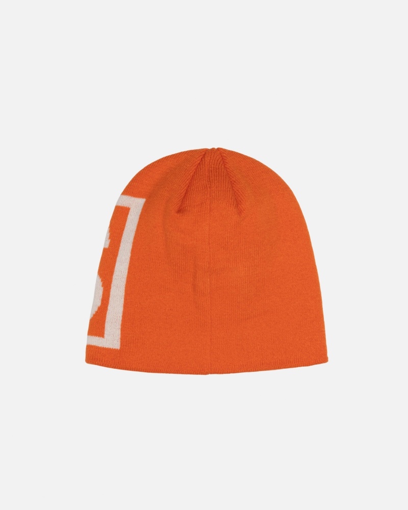 Bonnet Stüssy Skullcap SS Link Orange | LI57-T3-SN