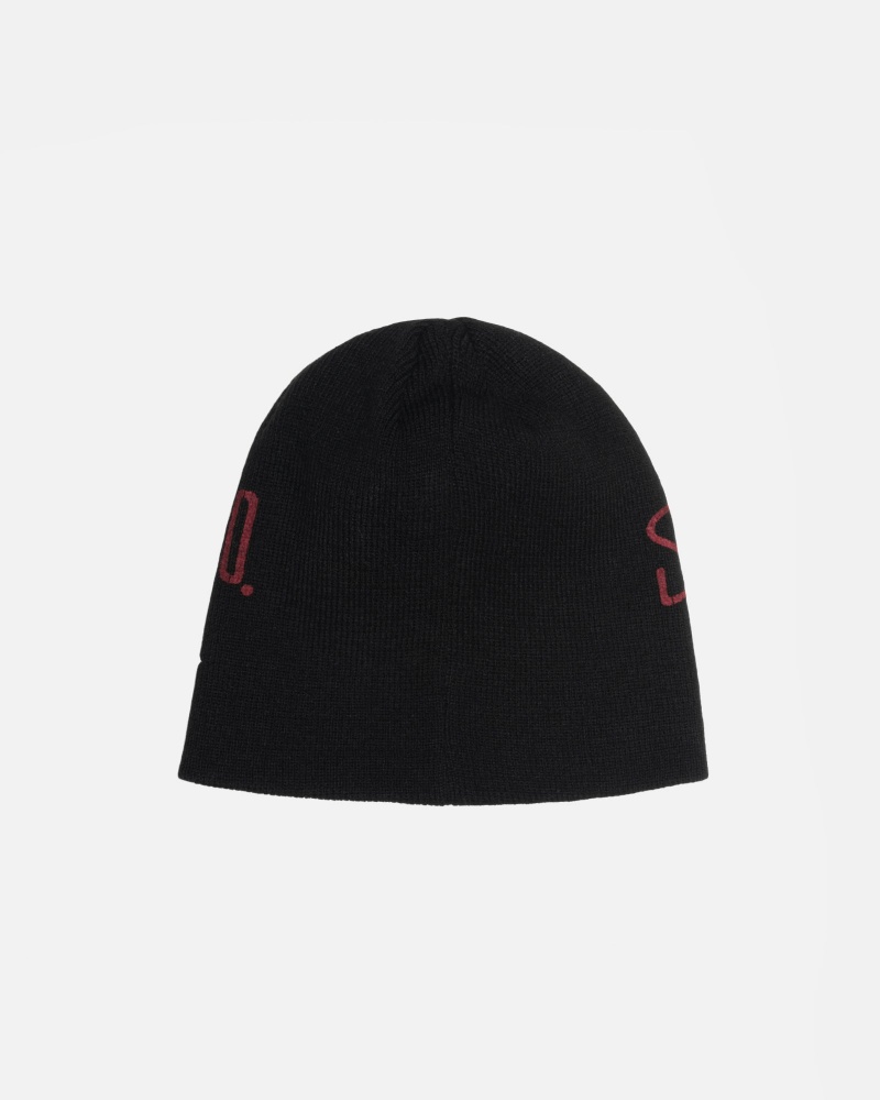 Bonnet Stüssy Skullcap Workgear Print Noir | IO19-W4-CS