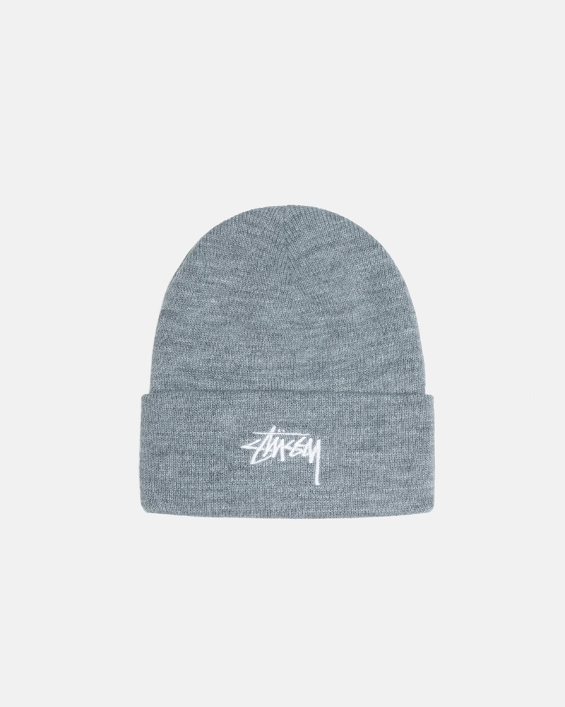 Bonnet Stüssy Stock Cuff Beanie Grise | SQ79-Z9-VO