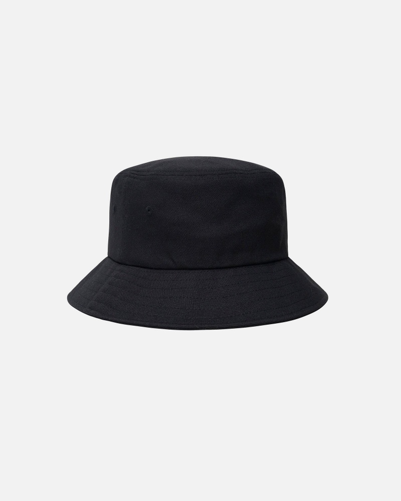 Bucket Hat Stüssy Big Stock Bucket Hat Noir | MX12-F2-DJ