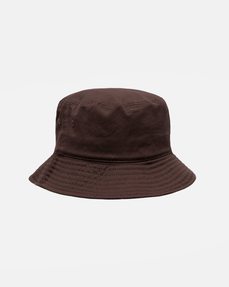 Bucket Hat Stüssy Bucket Hat Big Stock Chocolat | UY95-X8-ND