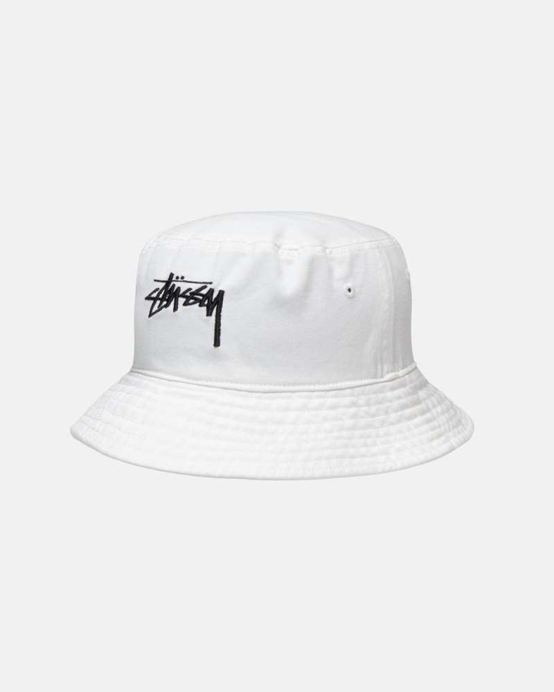 Bucket Hat Stüssy Bucket Hat Big Stock Natural | RO87-D4-LA