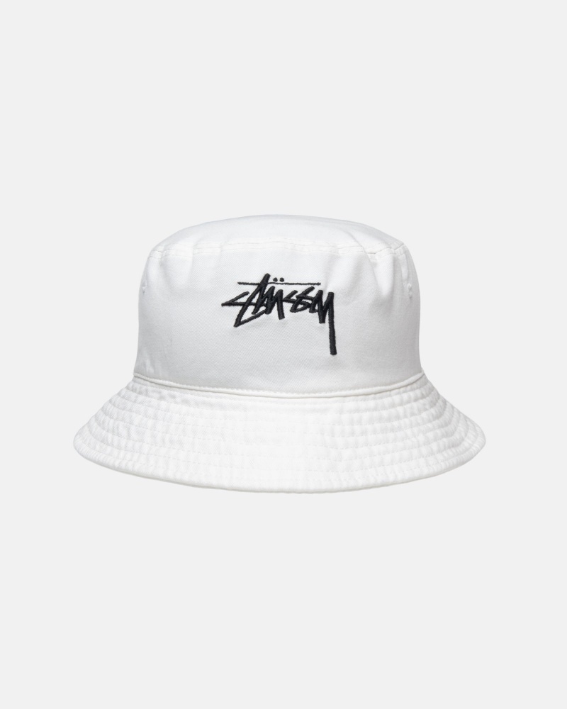 Bucket Hat Stüssy Bucket Hat Big Stock Natural | RO87-D4-LA