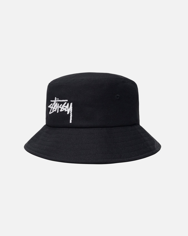 Bucket Hat Stüssy Bucket Hat Big Stock Noir | BM72-N1-TS