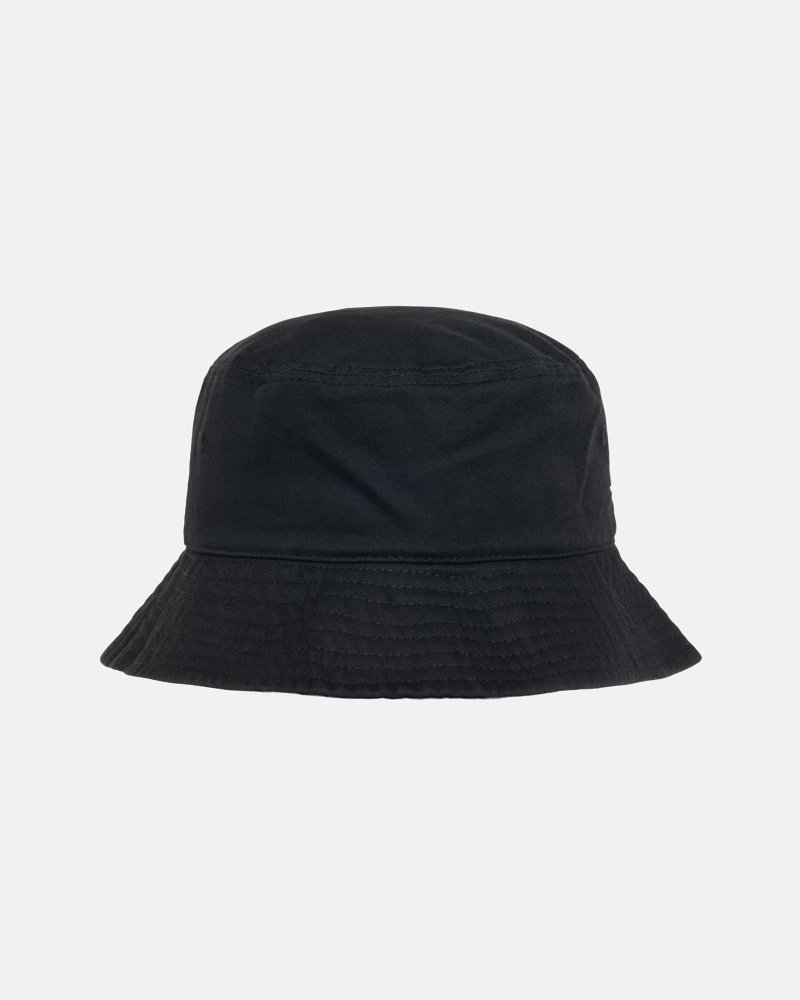 Bucket Hat Stüssy Stock Bucket Hat Noir | HX87-K9-LM