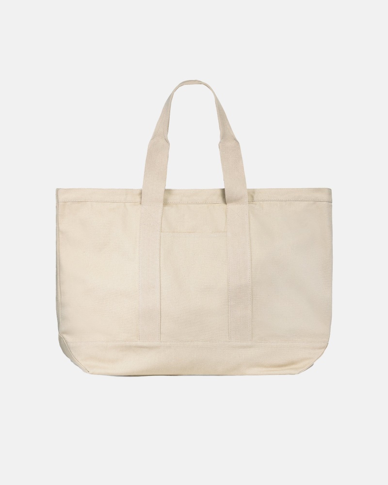 Cabas Stüssy Tela Extra Large Tote Bag Natural | YC02-R3-YE