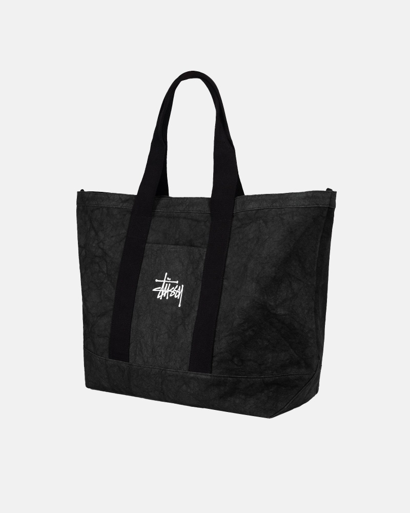 Cabas Stüssy Tela Extra Large Tote Bag Noir | QL46-T1-RZ