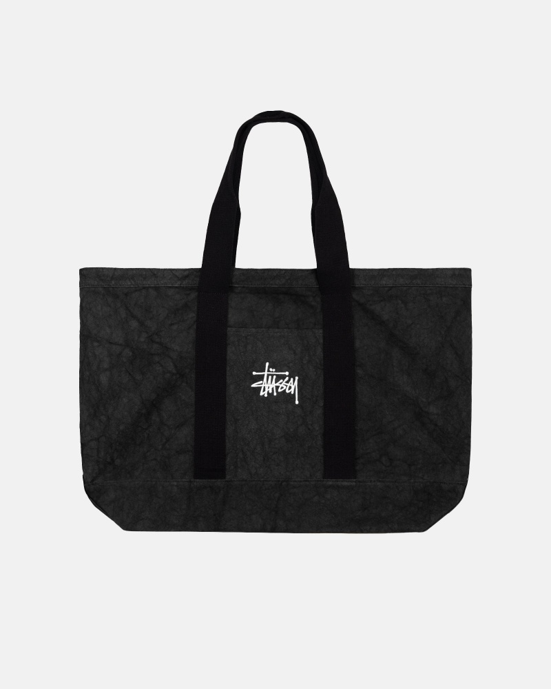 Cabas Stüssy Tela Extra Large Tote Bag Noir | QL46-T1-RZ