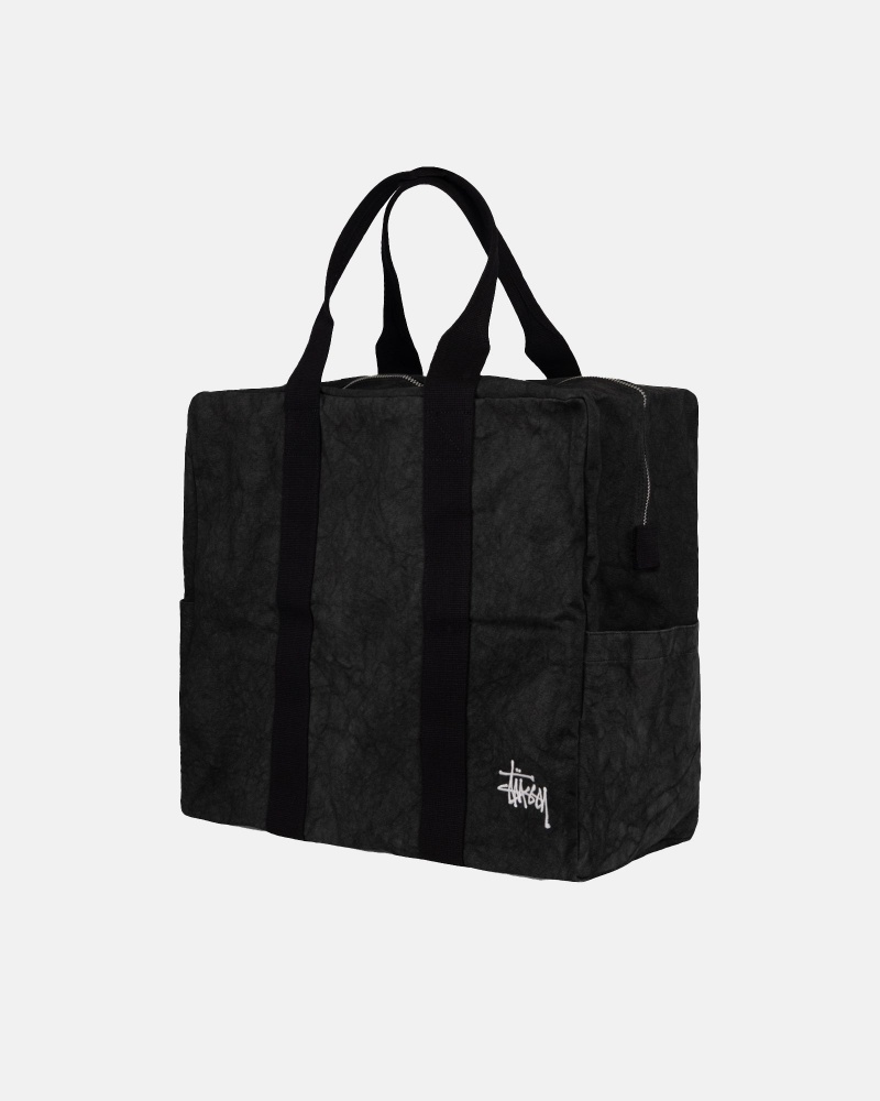 Cabas Stüssy Tela Flight Bag Noir | AO99-M1-LM