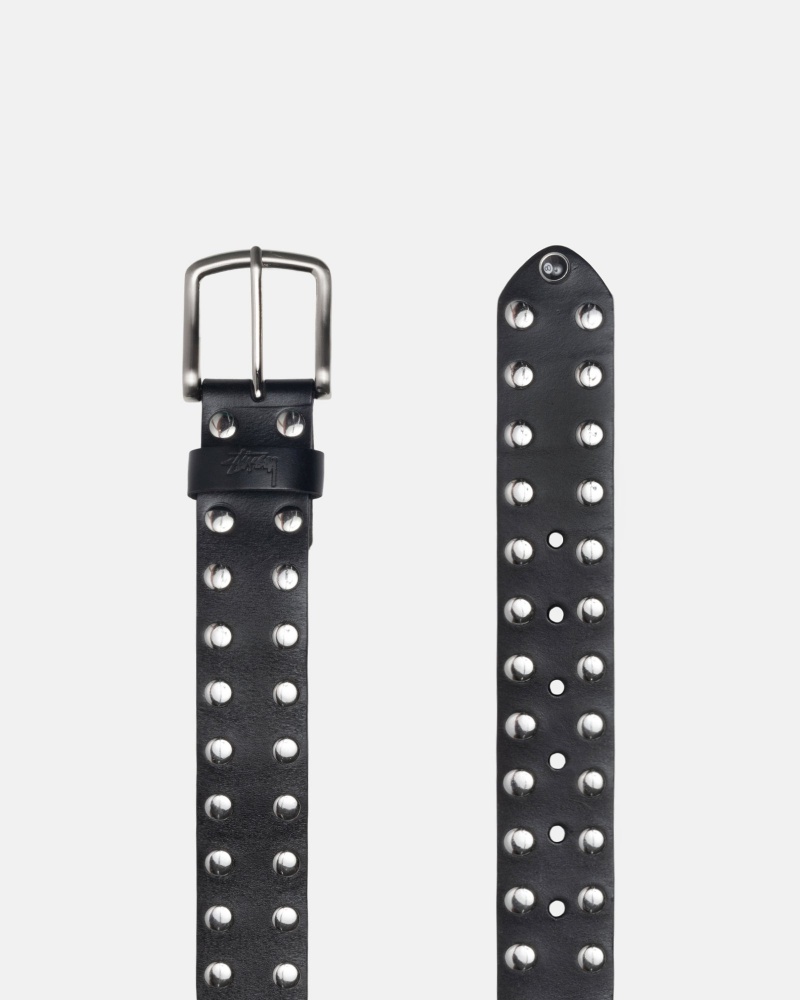 Ceinture Stüssy 8 Ball Studded Belt Noir | FZ20-F5-GN