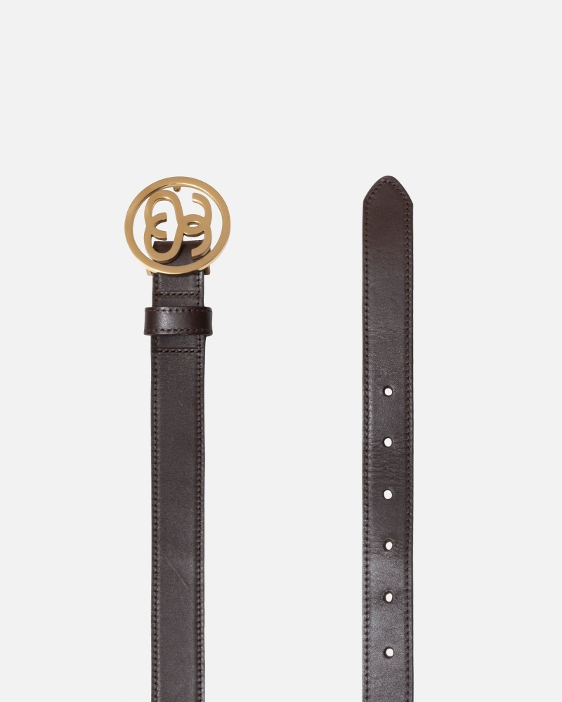 Ceinture Stüssy SS-Link Boucle Belt Marron | KC10-K1-EL