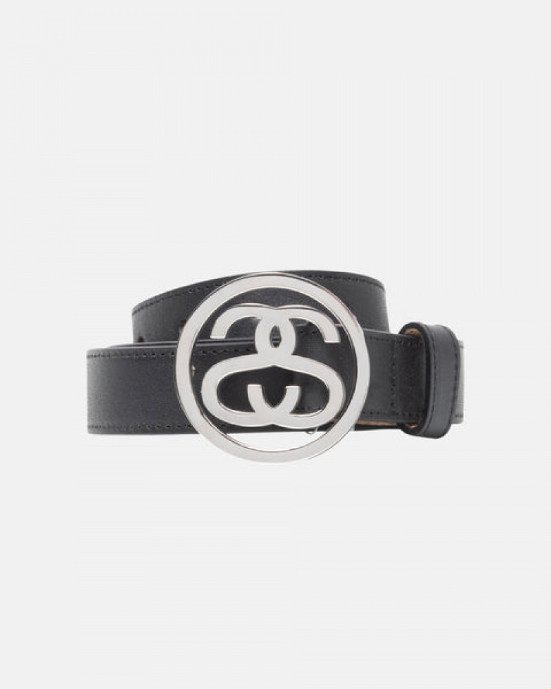 Ceinture Stüssy SS-Link Boucle Belt Noir | DB39-Q3-PW