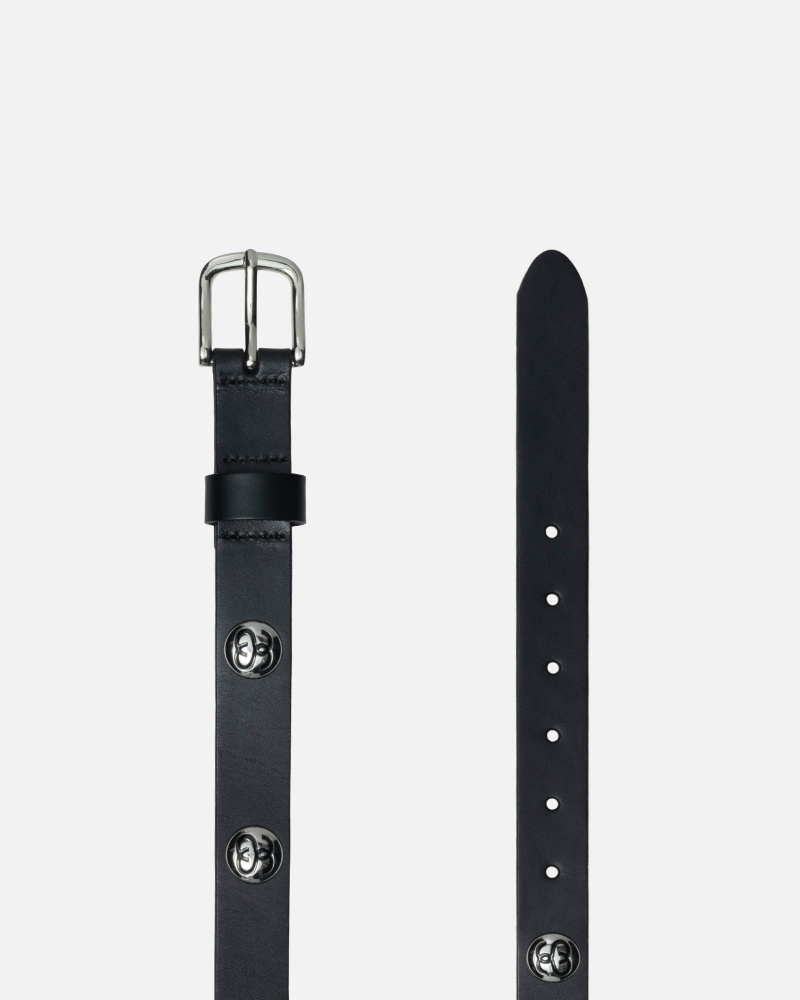 Ceinture Stüssy Ss-Link Studded Belt Noir | DH13-Q5-VR