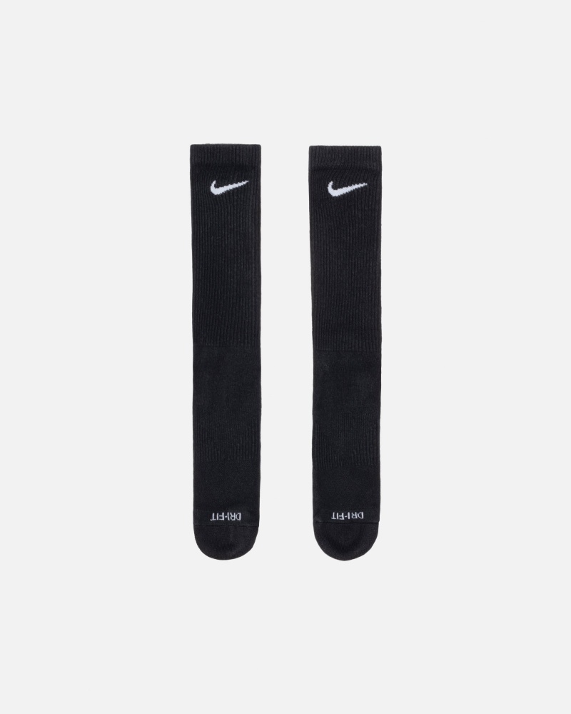 Chaussette Stüssy & Nike Dri-Fit Crew Sock Pack Noir | SC12-E2-BX