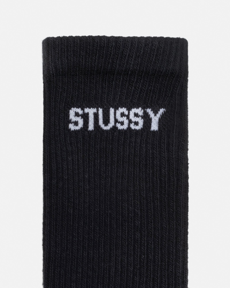 Chaussette Stüssy & Nike Dri-Fit Crew Sock Pack Noir | SC12-E2-BX