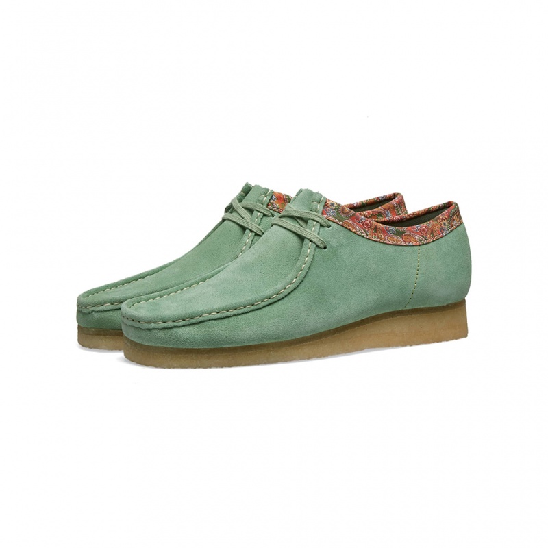 Chaussure Stüssy x Clarks Originale Wallabee Vert | TA03-X3-XO