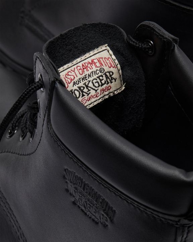 Chaussure Stüssy x Dr. Martens 939 Cuir Ankle Boots Noir | KD08-N6-SU