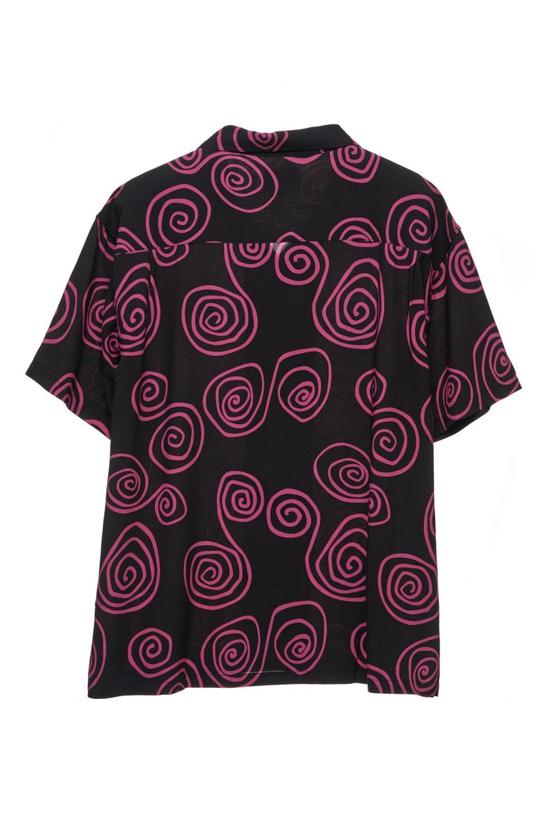 Chemises Stüssy Hand Drawn S Ss Shirt Noir | YZ70-J4-VB