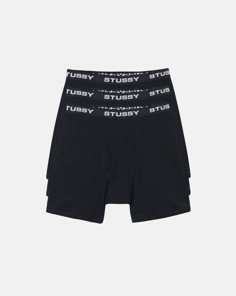 Culotte Stüssy Stussy Boxer Briefs Noir | TH27-K6-NJ