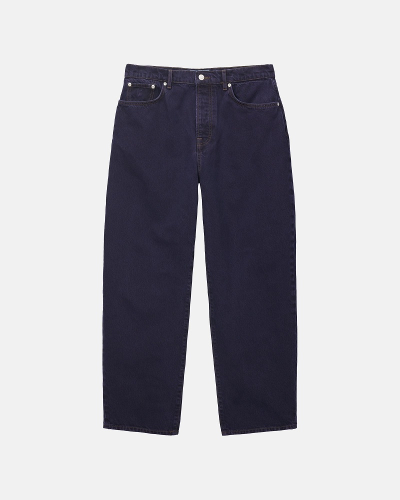 Denim Stüssy Big Ol\' Jean Denim Nightshade | IA96-J2-KQ