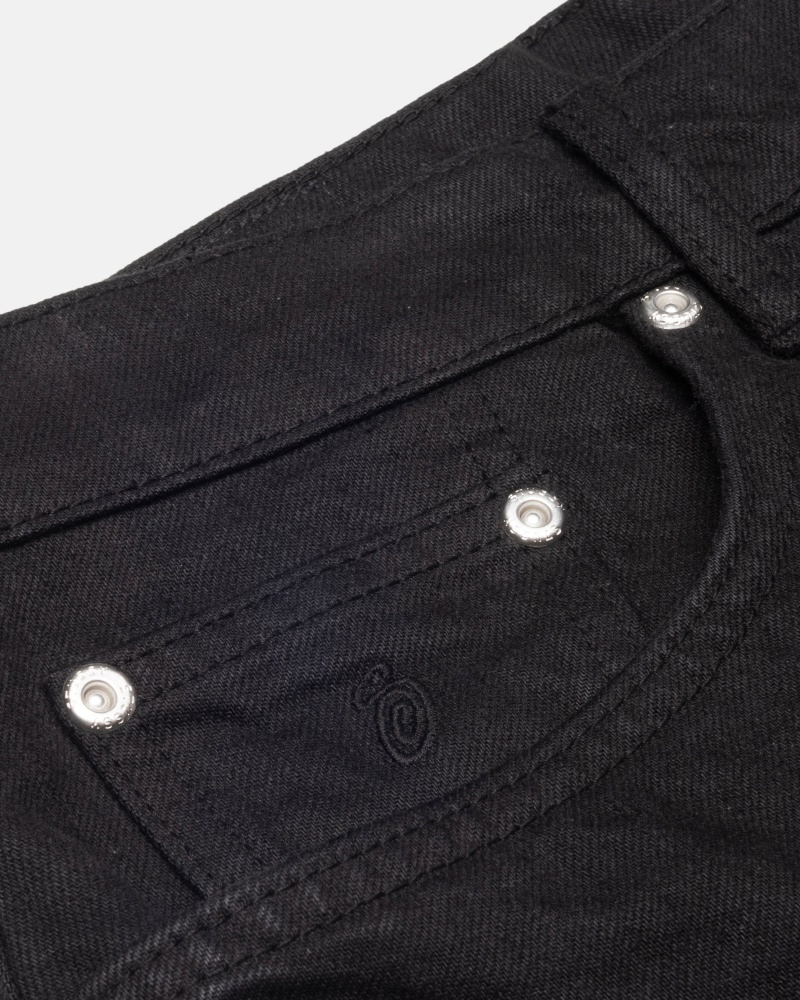 Denim Stüssy Big Ol' Jean Overdyed Noir | GK69-Q6-TC