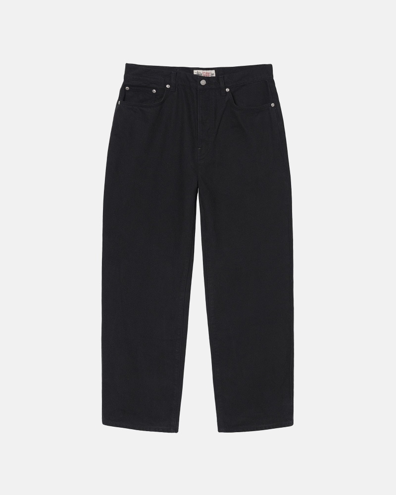 Denim Stüssy Big Ol\' Jean Overdyed Noir | GK69-Q6-TC