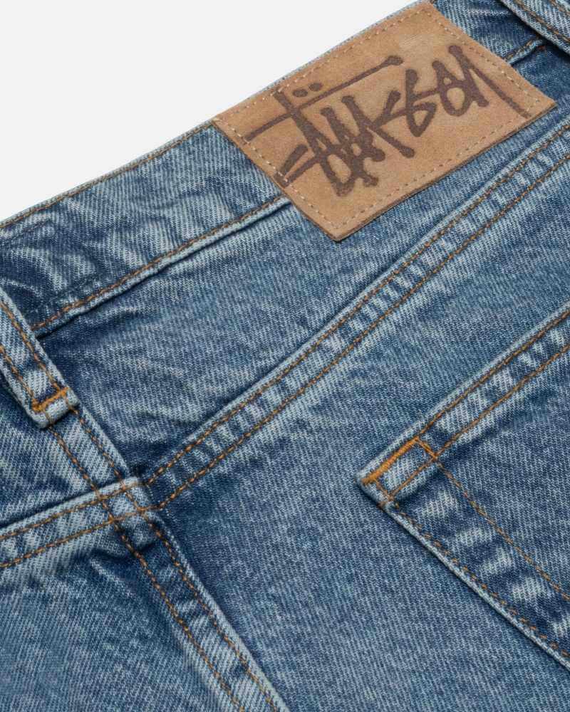 Denim Stüssy Classiche Jean Denim Bleu | IZ08-M6-QU