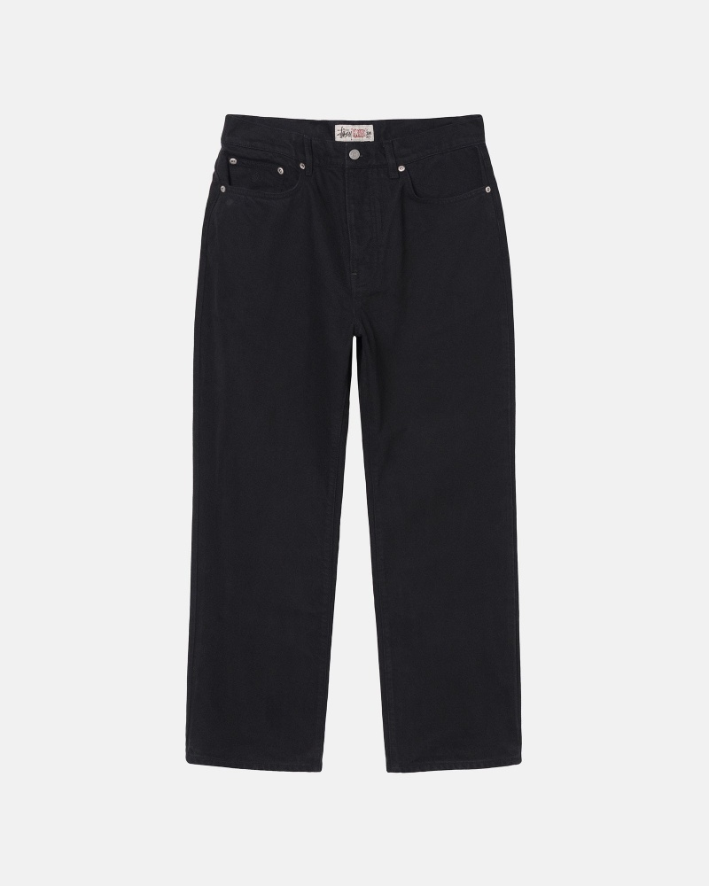 Denim Stüssy Classiche Jean Overdyed Noir | UH60-P7-CA