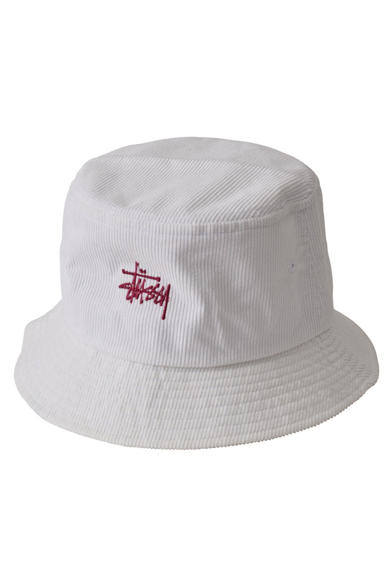 Hats & Beanies Stüssy Graffiti Cord Bucket Hat Bordeaux | JM30-Y9-QS