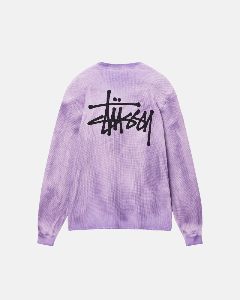 Long Sleeve Knit Stüssy Basic Stock Ls Thermal Lavande | PT05-R2-NG