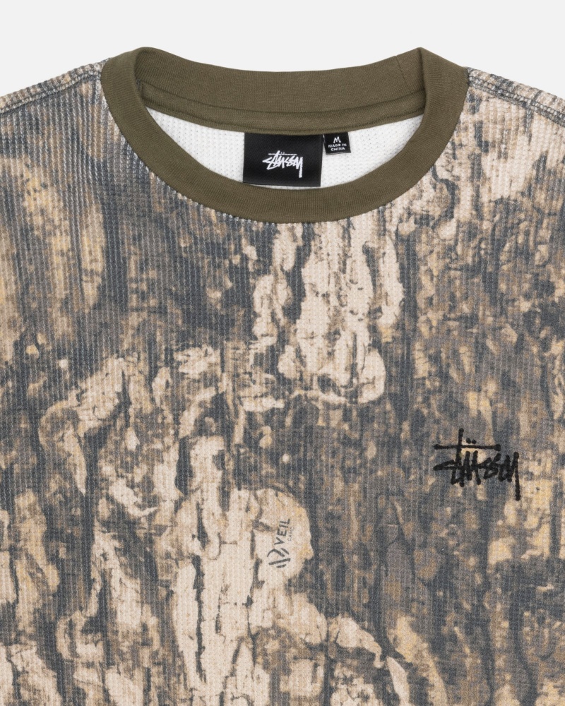 Long Sleeve Knit Stüssy Basic Stock Ls Thermal Camouflage | YD67-V4-LI