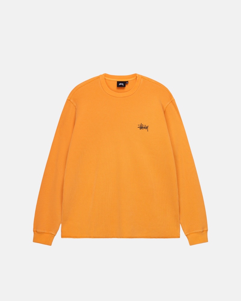 Long Sleeve Knit Stüssy Basic Stock Ls Thermal Abricot | CY95-J0-ZV