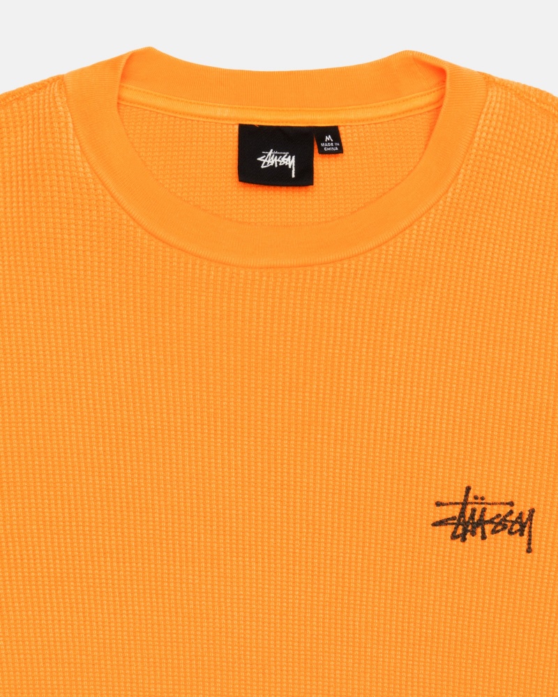 Long Sleeve Knit Stüssy Basic Stock Ls Thermal Abricot | CY95-J0-ZV