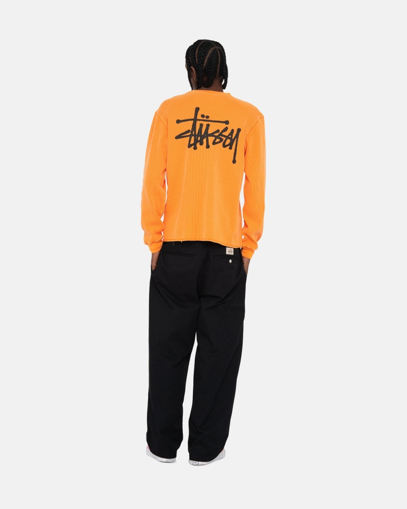 Long Sleeve Knit Stüssy Basic Stock Ls Thermal Abricot | CY95-J0-ZV