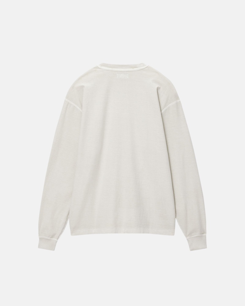 Long Sleeve Knit Stüssy Lazy Ls Tee Bone | DX80-Z7-EI