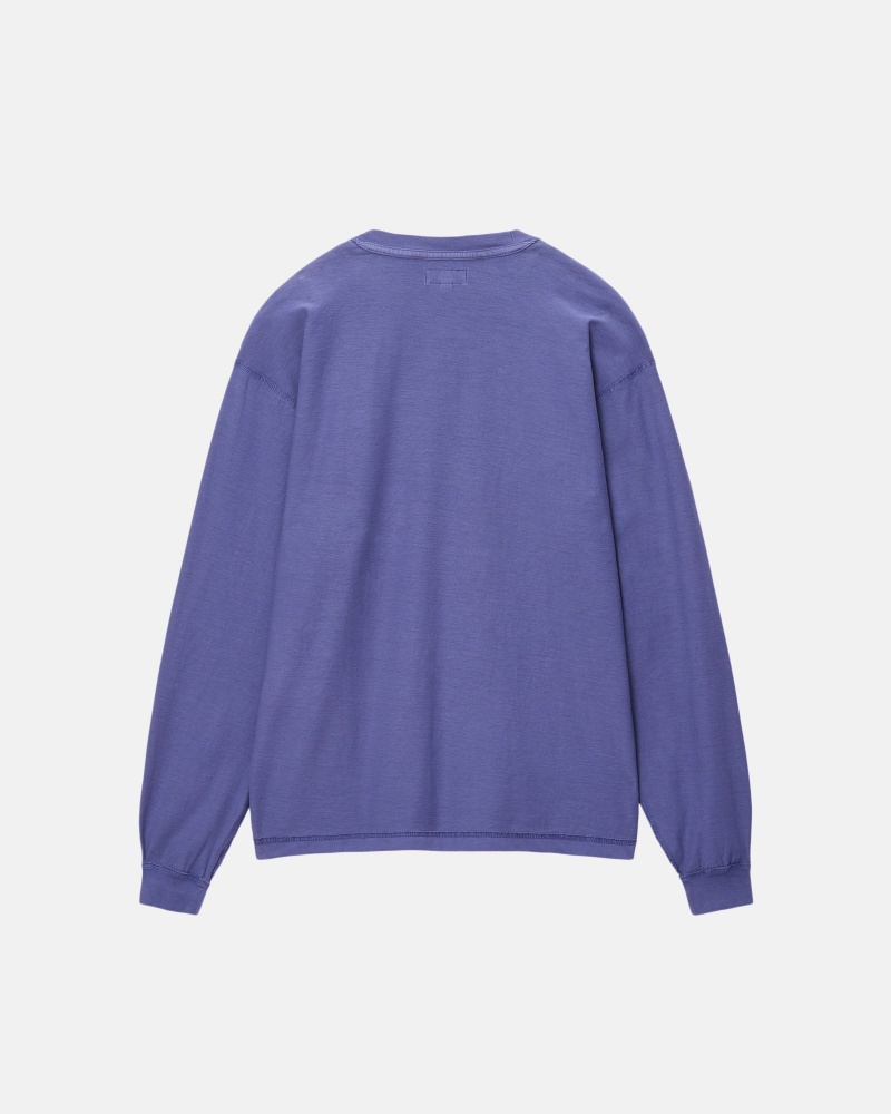 Long Sleeve Knit Stüssy Lazy Ls Tee Noir | YH93-O5-NQ