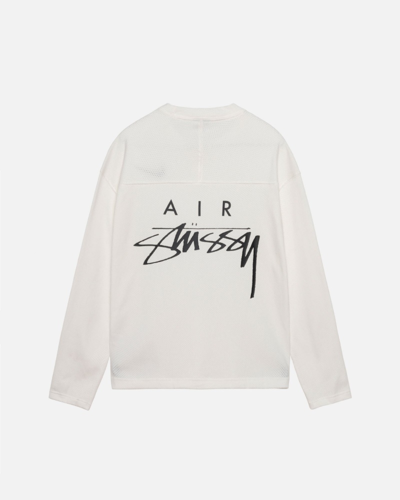 Long Sleeve Knit Stüssy & Nike Dri Fit Mesh Jersey Sail | YI09-A3-HF