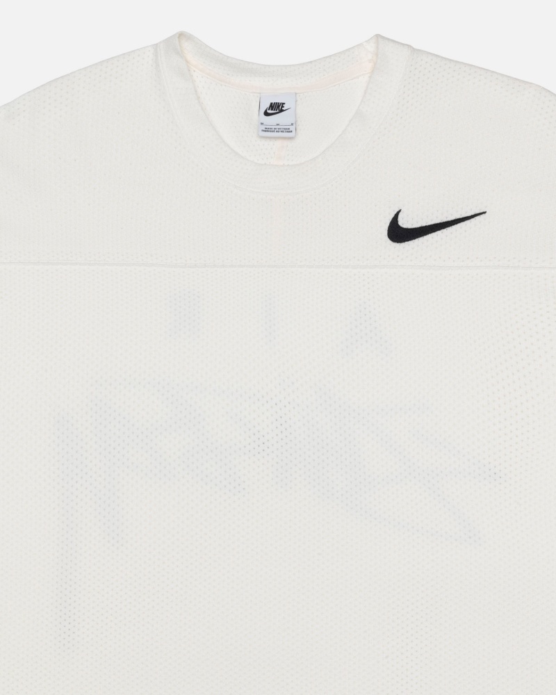 Long Sleeve Knit Stüssy & Nike Dri Fit Mesh Jersey Sail | YI09-A3-HF