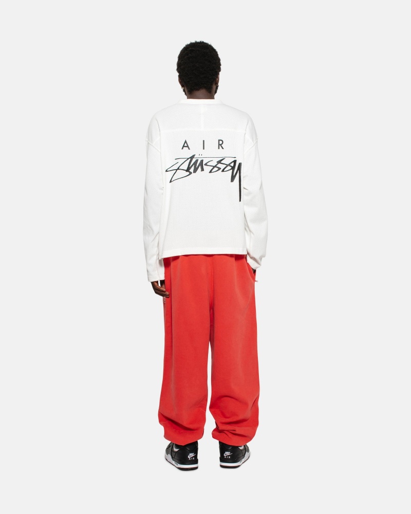 Long Sleeve Knit Stüssy & Nike Dri Fit Mesh Jersey Sail | YI09-A3-HF