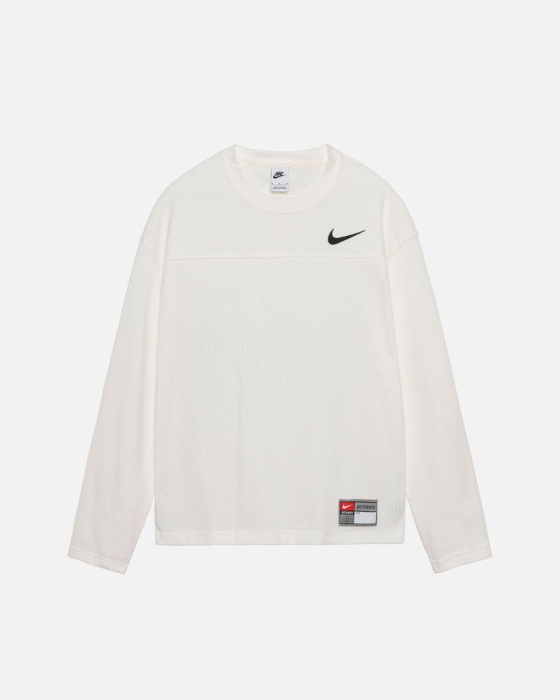 Long Sleeve Knit Stüssy & Nike Dri Fit Mesh Jersey Sail | YI09-A3-HF