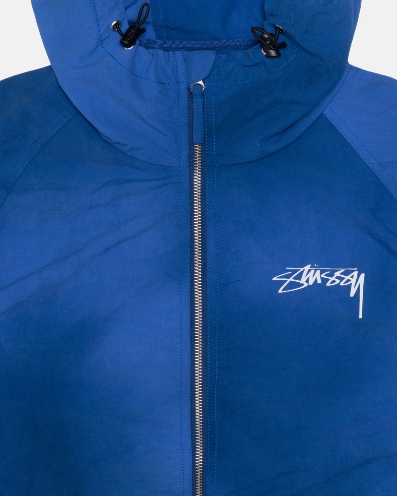 Long Sleeve Outerwear Stüssy Beach Shell Wave Dye Ultramarine | RT77-N9-XN