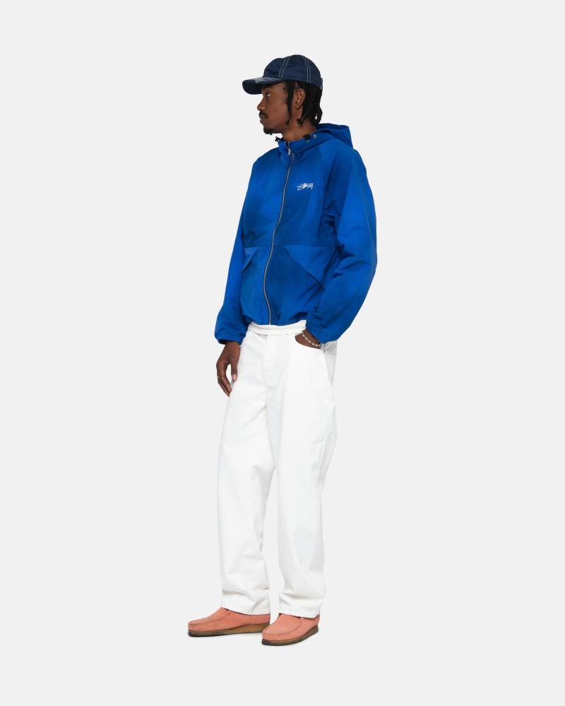 Long Sleeve Outerwear Stüssy Beach Shell Wave Dye Ultramarine | RT77-N9-XN