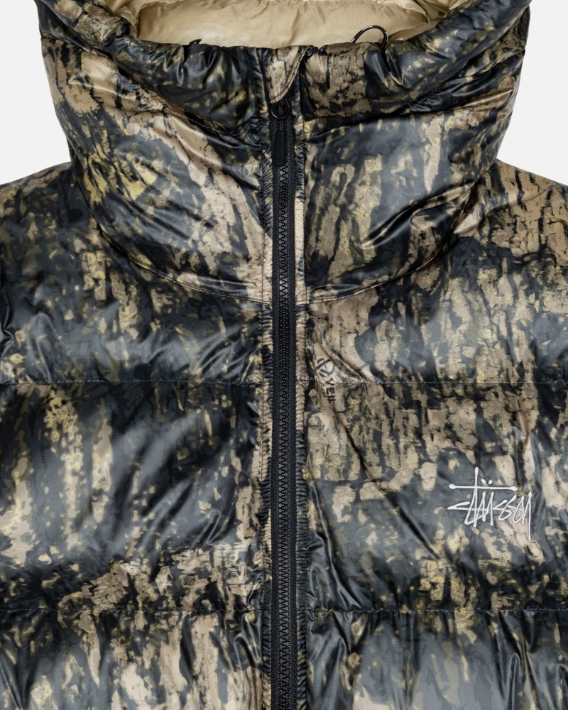 Long Sleeve Outerwear Stüssy Down Parka Micro Ripstop Camouflage | YM60-T4-GB