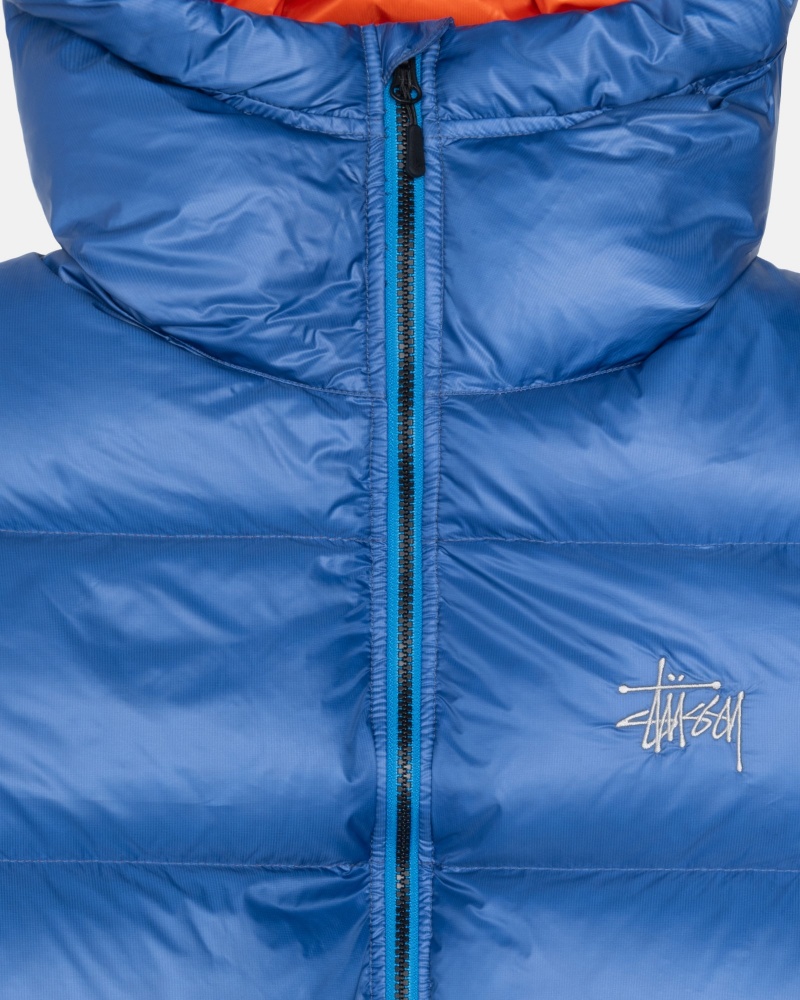 Long Sleeve Outerwear Stüssy Down Parka Micro Ripstop Bleu Royal Bleu | MX67-Y2-TN